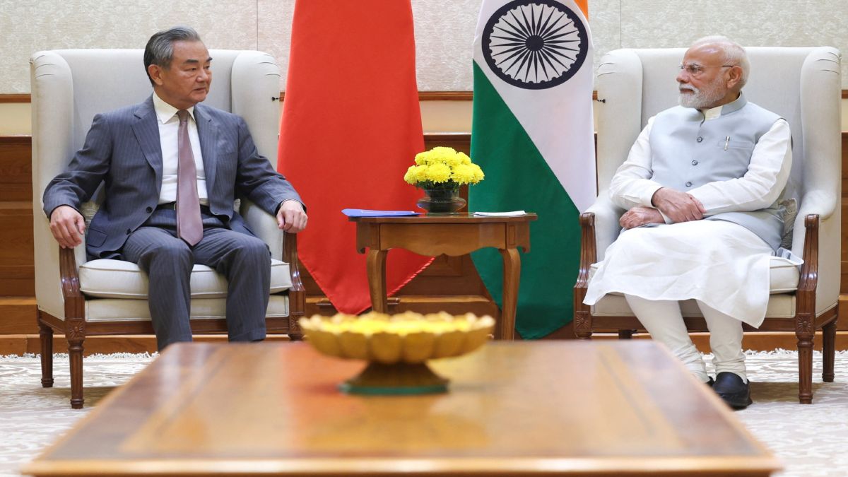India's Prime Minister Narendra Modi meets with Chinese Foreign Minister Wang Yi in New Delhi, India. Press Information Bureau India's Prime Minister Narendra Modi meets with Chinese Foreign Minister Wang Yi in New Delhi, India. Press Information Bureau