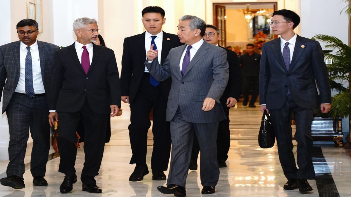 India's External Affairs Minister S Jaishankar with his Chinese counterpart Wang Yi in New Delhi. (Photo: @MEAIndia/X) India's External Affairs Minister S Jaishankar with his Chinese counterpart Wang Yi in New Delhi. (Photo: @MEAIndia/X)