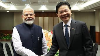 This is Wong’s first trip to India since becoming Prime Minister. File Photo/X via @narendramodi
