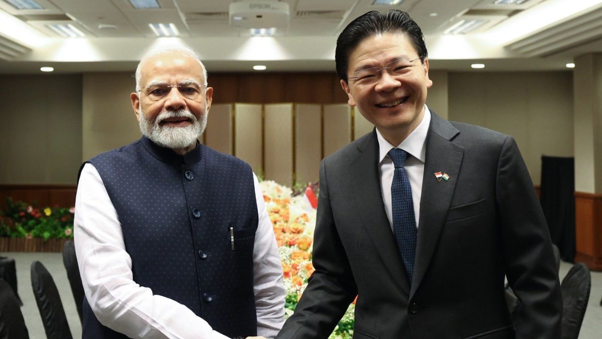 This is Wong’s first trip to India since becoming Prime Minister. File Photo/X via @narendramodi
This is Wong’s first trip to India since becoming Prime Minister. File Photo/X via @narendramodi