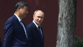 The conversation suggested that fending off the ravages of age was on the minds of Putin and Xi. Reuters
