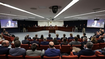 Brazil's Supreme Court Judge Alexandre de Moraes presides the opening of the final phase of the trial of Brazil's former President Jair Bolsonaro, over an alleged plot to overturn the 2022 election, in Brasilia, Brazil. Reuters