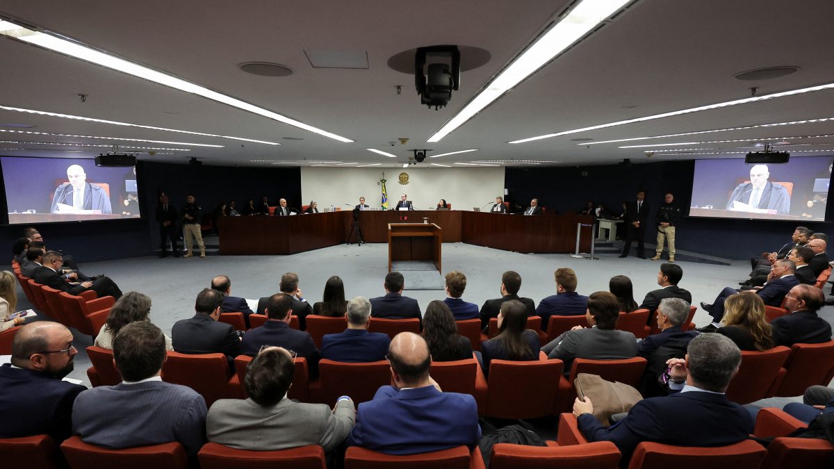 Brazil's Supreme Court Judge Alexandre de Moraes presides the opening of the final phase of the trial of Brazil's former President Jair Bolsonaro, over an alleged plot to overturn the 2022 election, in Brasilia, Brazil. Reuters Brazil's Supreme Court Judge Alexandre de Moraes presides the opening of the final phase of the trial of Brazil's former President Jair Bolsonaro, over an alleged plot to overturn the 2022 election, in Brasilia, Brazil. Reuters