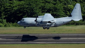 A C-130J Super Hercules transport aircraft belonging to the US Air Force recently arrived in Bangladesh. Representational image. Reuters