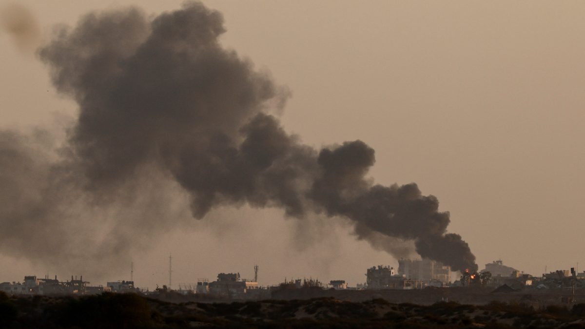 Smoke rises from Gaza after an explosion, as seen from the Israeli side of the border with Gaza, September 16, 2025. Reuters Smoke rises from Gaza after an explosion, as seen from the Israeli side of the border with Gaza, September 16, 2025. Reuters