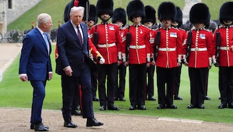 Donald Trump, who is making his second state trip to the UK, met King Charles and Queen Camilla today (17 September) at Windsor Castle. Reuters