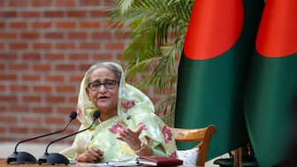 The photograph shows former Bangladeshi Prime Minister Sheikh Hasina. (Photo: Reuters)