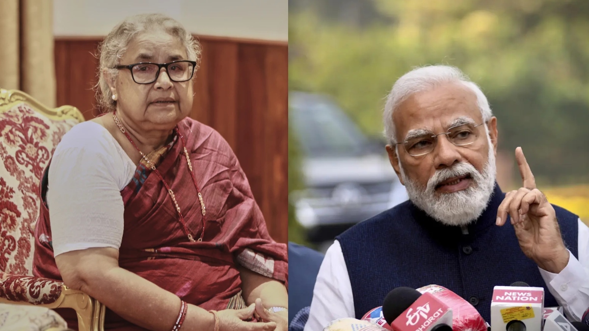 Nepal's Interim Prime Minister Sushila Karki (L) Prime Minister Narendra Modi (R). AP Nepal's Interim Prime Minister Sushila Karki (L) Prime Minister Narendra Modi (R). AP