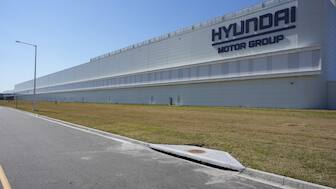 The Hyundai Motor Group Metaplant America is seen on March 26, 2025, in Ellabell, Ga. AP