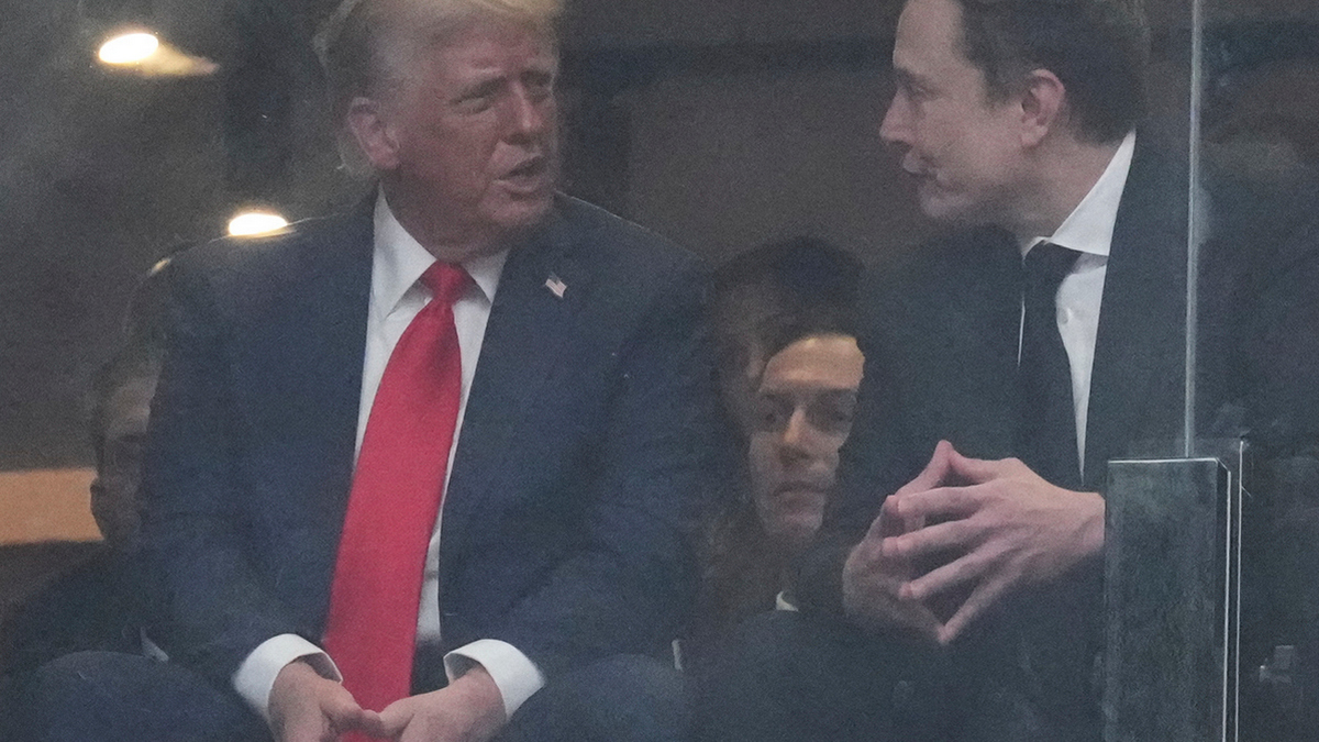 US President Donald Trump met Elon Musk at Charlie Kirk’s memorial service in Arizona. AP US President Donald Trump met Elon Musk at Charlie Kirk’s memorial service in Arizona. AP