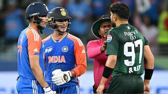 Abhishek Sharma-Shubman Gill partnership rattled Pakistan in such a way that they could not recover from it. Image: AFP