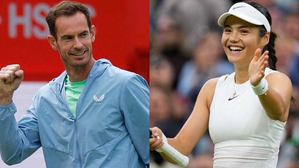 Andy Murray could not get the Wimbledon farewell he wanted because Emma Raducanu withdrew from the mixed doubles match. Images: Reuters/AP Andy Murray could not get the Wimbledon farewell he wanted because Emma Raducanu withdrew from the mixed doubles match. Images: Reuters/AP