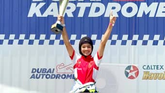 Before her heroics in Slovakia, 10-year-old Atiqa Mir pulled off a commanding victory from pole position in the opening race of the DAMC Championship in Dubai. PTI