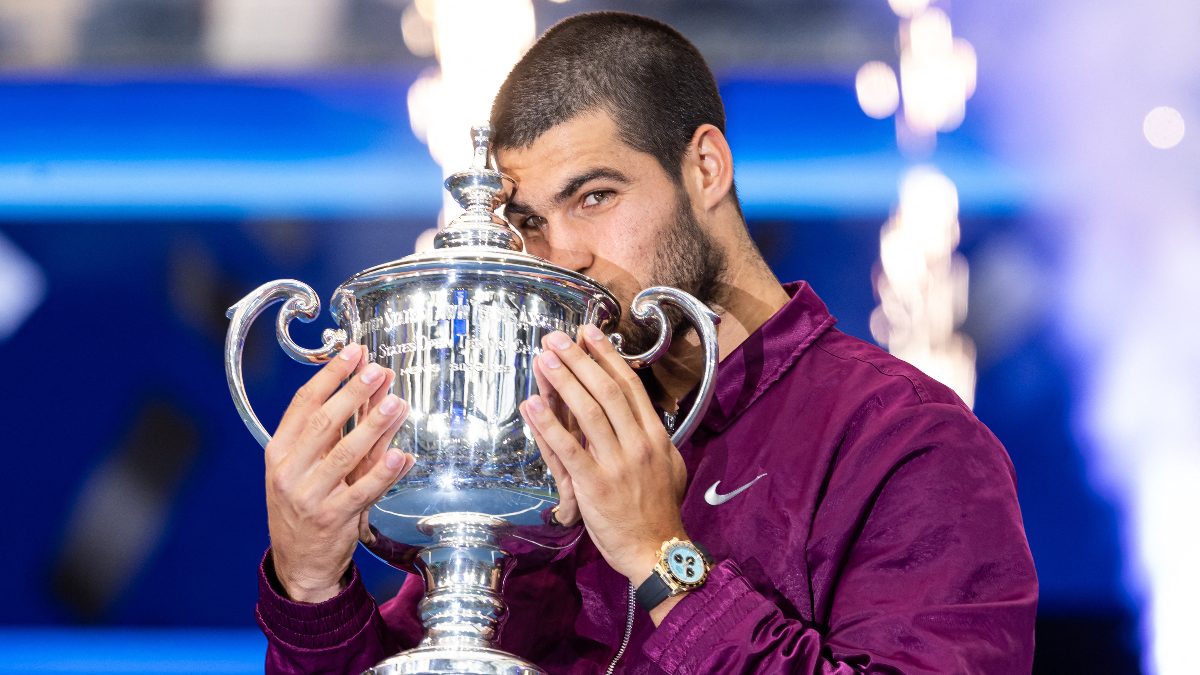 Carlos Alcaraz won the US Open title for the first time since 2022. Image: Reuters
Carlos Alcaraz won the US Open title for the first time since 2022. Image: Reuters