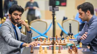 D Gukesh incorrectly claimed a draw by repetition against Nikolas Theodorou at FIDE Grand Swiss 2025. Image: FIDE
