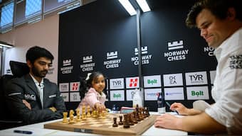 D Gukesh's fighting spirit was praised by one of world's best players, Fabiano Caruana. Image: Norway Chess
