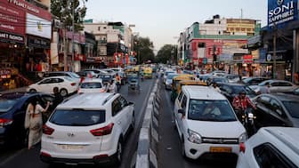 Traffic is seen on a street in New Delhi, India, September 5, 2023. File Image/Reuters