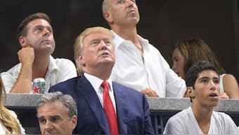 US President Donald Trump had last attended the US Open in 2015. AFP