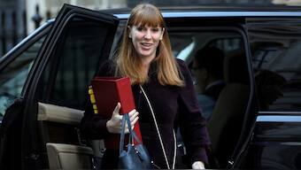 Former British Deputy Prime Minister Angela Rayner exits a vehicle as she arrives outside of 10 Downing Street, in London, UK, October 22, 2024. (Photo: Jaimi Joy/Reuters)