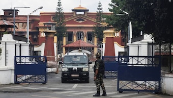 A member of the Nepali Army stands guard outside 'Shital Niwas', the presidential palace, in Kathmandu, Nepal, on September 12, 2025. (Photo: Navesh Chitrakar/Reuters)