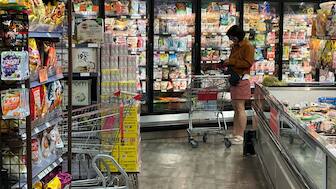 A person shops at a grocery store in Glenview, Illinois, on September 11, 2025. (Photo: Nam Y Huh/AP)