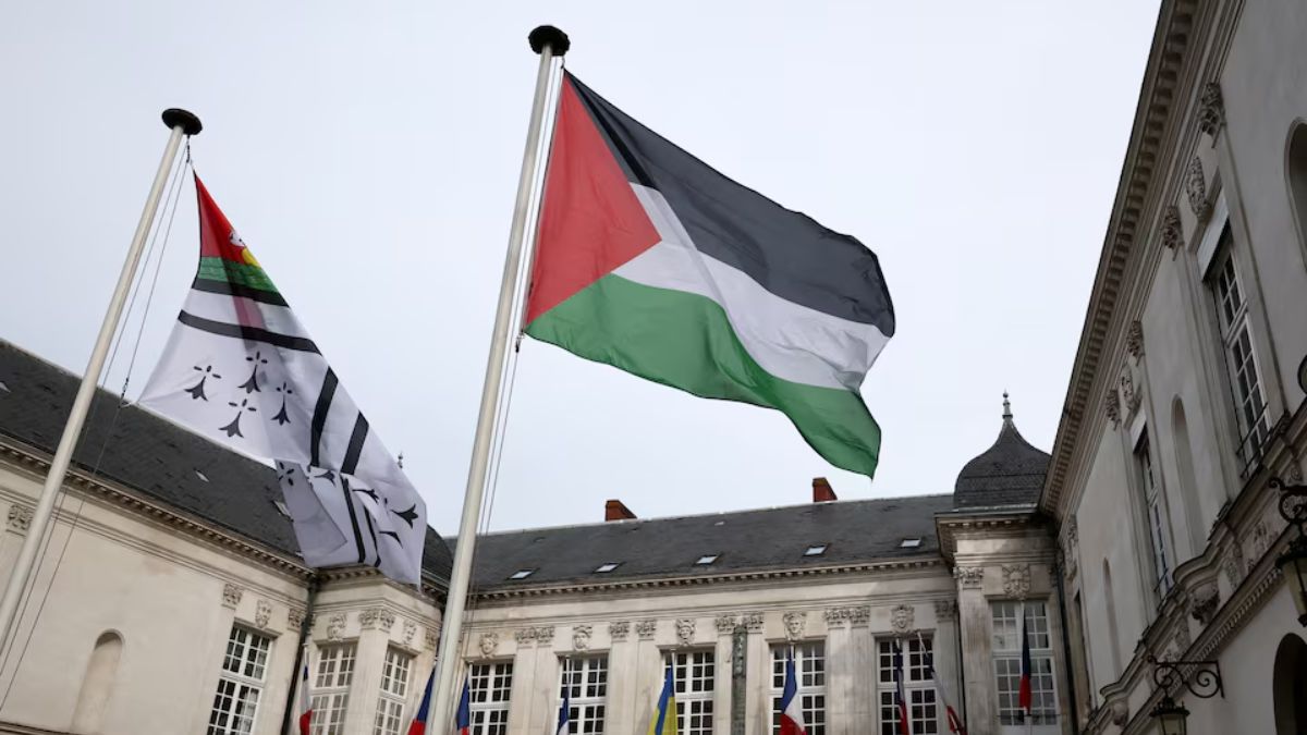 The Palestinian flag flies next to the flag of the city of Nantes in front of the town hall in Nantes, France, the day the French President is due to officially announce France's recognition of the Palestinian state at the UN General Assembly, on September 22, 2025. (Photo: Stephane Mahe/Reuters) The Palestinian flag flies next to the flag of the city of Nantes in front of the town hall in Nantes, France, the day the French President is due to officially announce France's recognition of the Palestinian state at the UN General Assembly, on September 22, 2025. (Photo: Stephane Mahe/Reuters)