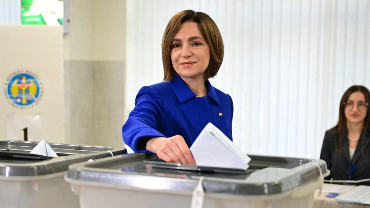 Moldova’s President Sandu’s pro-EU party set to beat pro-Russia forces in parliamentary election
