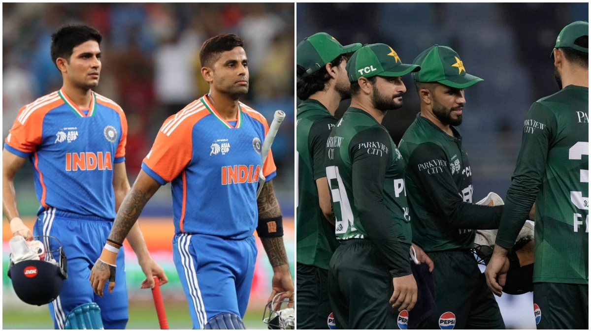 After starting their Asia Cup campaigns with lopsided victories, India and Pakistan face each other at the Dubai International Cricket Stadium on Sunday, 14 September. Image: Reuters/AP After starting their Asia Cup campaigns with lopsided victories, India and Pakistan face each other at the Dubai International Cricket Stadium on Sunday, 14 September. Image: Reuters/AP