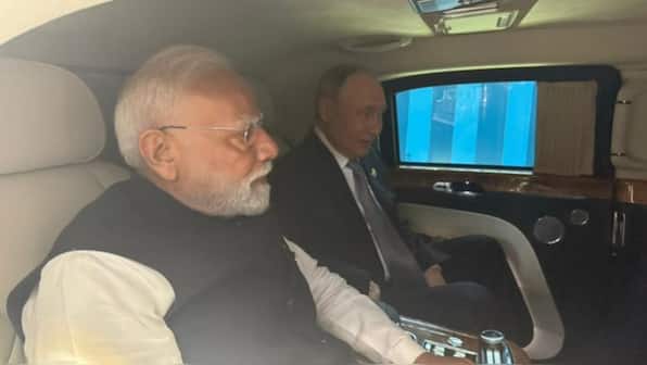 SCO summit: PM Modi, Putin carpool in Xi-gifted Aurus for bilateral talks | See pics