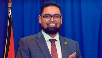 Mohamed Ali, 45, the chief of the ruling People’s Progressive Party (PPP), first came to power in 2020.  Image courtesy: Guyana government