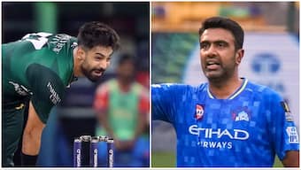 Indian spin legend R Ashwin took aim at senior Pakistani pacer Haris Rauf after the latter's expensive spell in the Asia Cup final led to the trophy slipping out of his team's grasp. Image: Reuters