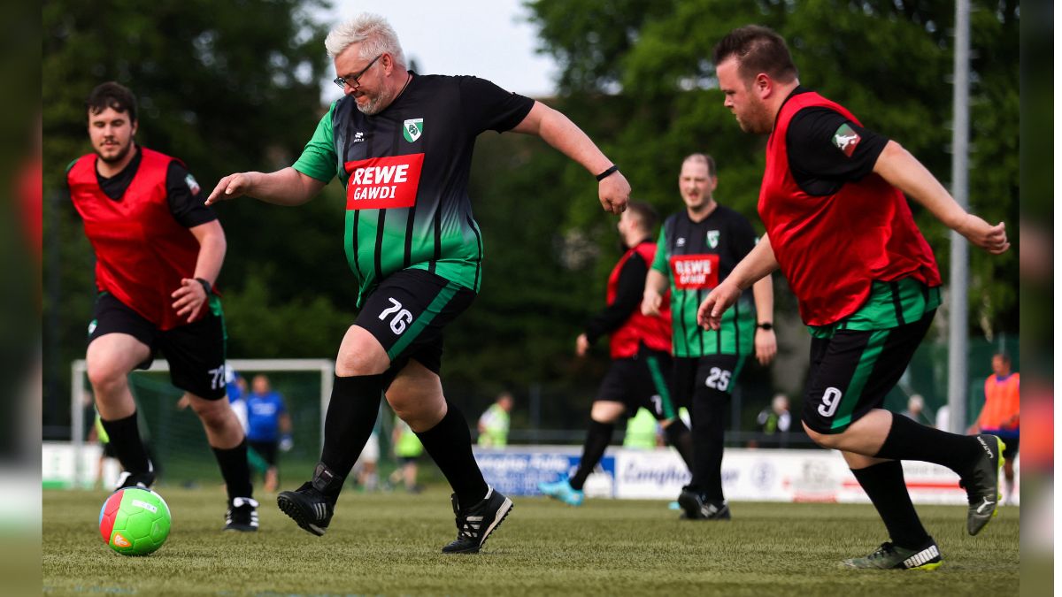 Members of the overweight soccer team Heavy Kickers of PSV Bork play during a training session in Selm-Bork, near Dortmund, Germany, May 15, 2023. Representational Image/Reuters Members of the overweight soccer team Heavy Kickers of PSV Bork play during a training session in Selm-Bork, near Dortmund, Germany, May 15, 2023. Representational Image/Reuters