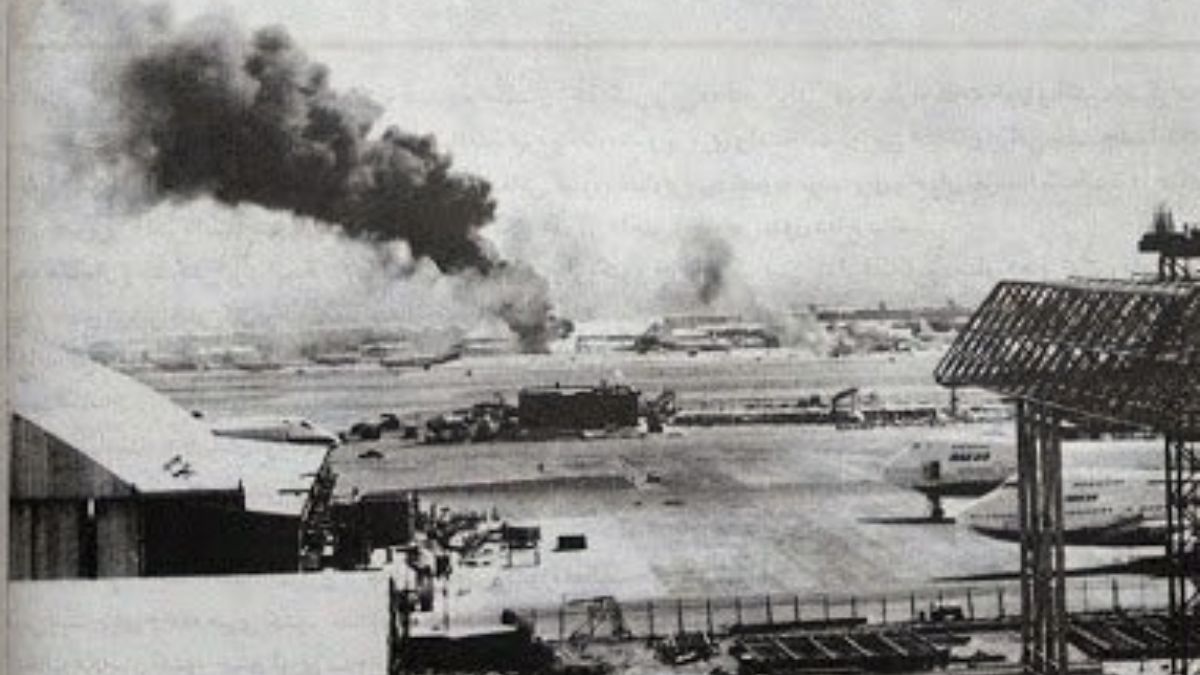 Bombardment of Mehrabad Airport, in Iran's capita Tehran by Iraqi forces on the first day of Iran-Iraq war. Wikimedia Commons Bombardment of Mehrabad Airport, in Iran's capita Tehran by Iraqi forces on the first day of Iran-Iraq war. Wikimedia Commons