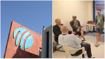 The ICC is mulling stern action against the PCB for recording match referee Andy Pycroft's meeting with members of the Pakistan team management ahead of their Asia Cup match against UAE. Image credit: Reuters/Screengrab