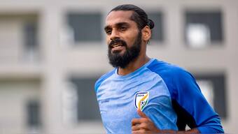 Sandesh Jhingan will need to have a big game as India face Iran in CAFA Nations Cup 2025. Image: AIFF
