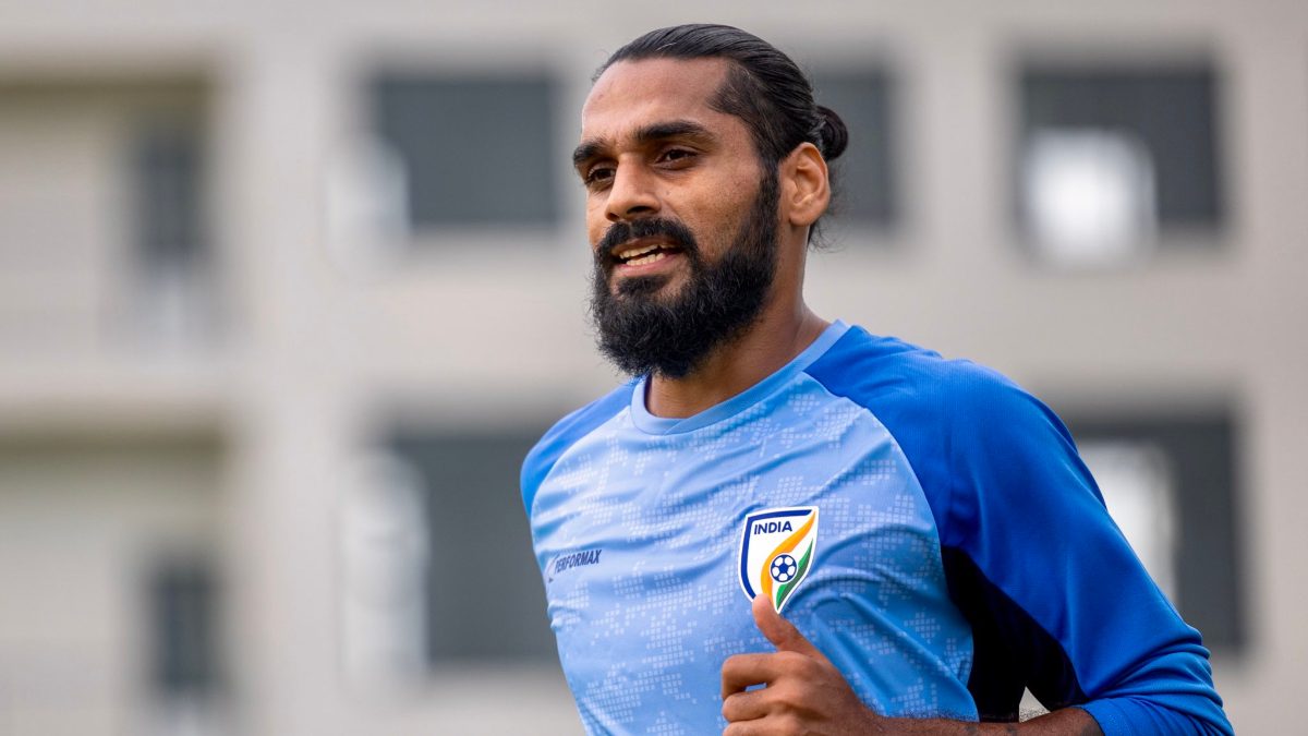 Sandesh Jhingan will need to have a big game as India face Iran in CAFA Nations Cup 2025. Image: AIFF
Sandesh Jhingan will need to have a big game as India face Iran in CAFA Nations Cup 2025. Image: AIFF