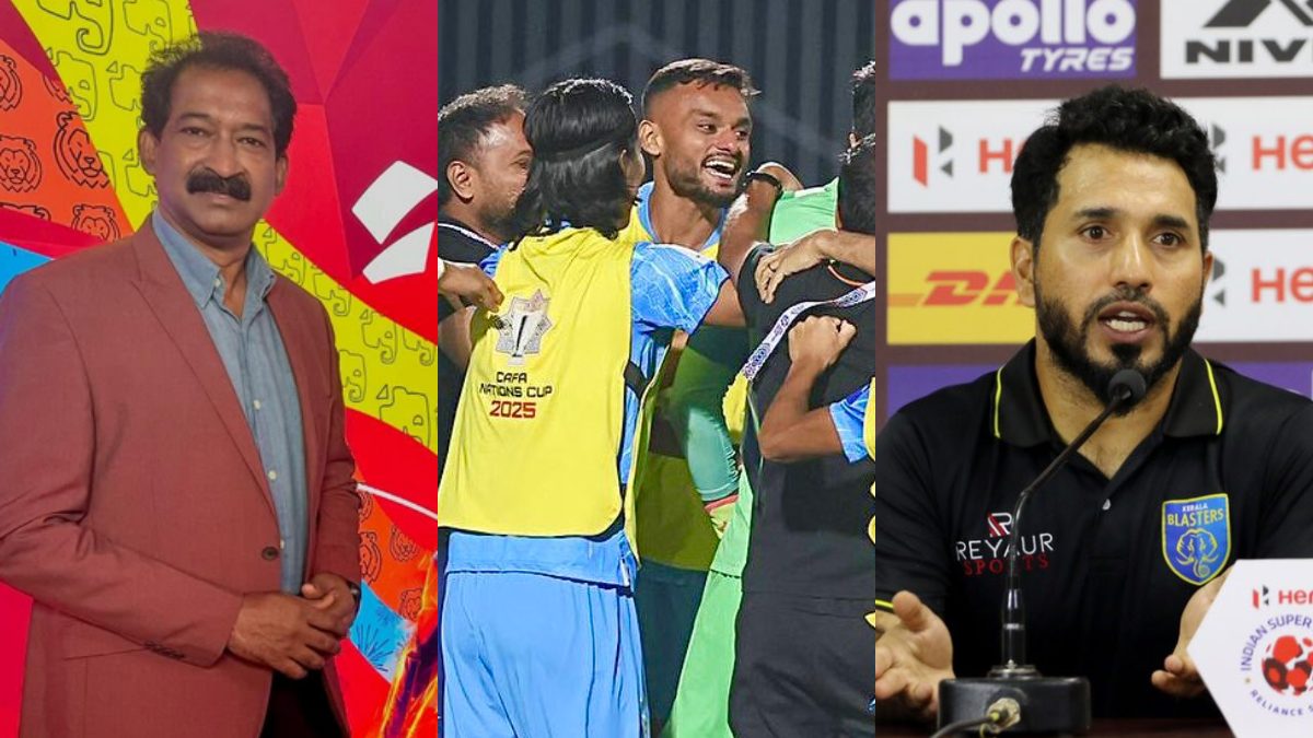 Former footballers Henry Menezes and Ishfaq Ahmed praised Indian football team coach and players after its first-ever win over Oman. Images: Henry Menezes/Instagram/AIFF/Ishfaq Ahmed/X
Former footballers Henry Menezes and Ishfaq Ahmed praised Indian football team coach and players after its first-ever win over Oman. Images: Henry Menezes/Instagram/AIFF/Ishfaq Ahmed/X