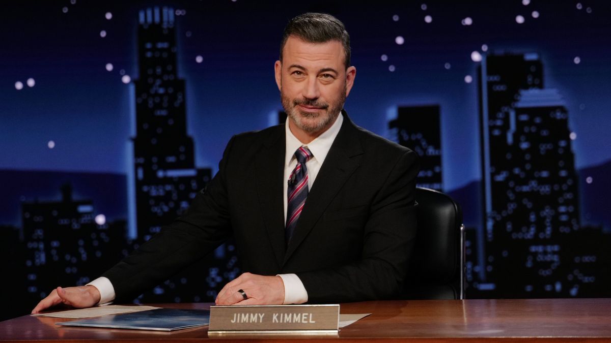 This image released by Disney shows Jimmy Kimmel hosting his late night show "Jimmy Kimmel Live!" in Los Angeles on Tuesday, September 23, 2025. Image/Disney via AP This image released by Disney shows Jimmy Kimmel hosting his late night show "Jimmy Kimmel Live!" in Los Angeles on Tuesday, September 23, 2025. Image/Disney via AP
