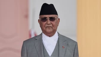 Prime Minister of Nepal KP Sharma Oli looks on during his oath of office administration at the presidential building "Shital Niwas" in Kathmandu, Nepal, July 15, 2024. File Image/Reuters