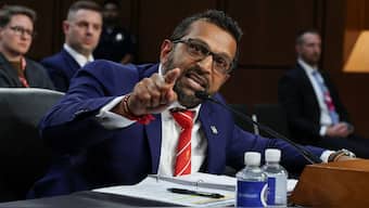 FBI Director Kash Patel gestures as he testifies before a Senate Judiciary Committee hearing on oversight of the Federal Bureau of Investigation, on Capitol Hill in Washington, DC, US, September 16, 2025. File Image/Reuters