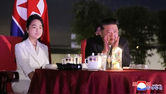 North Korean leader Kim Jong-un and his daughter Kim Ju-ae attend a ceremony to celebrate the completion of the Wonsan Kalma Coastal Tourist Zone, in Wonsan, in North Korea, June 24, 2025. File Image/KCNA via Reuters