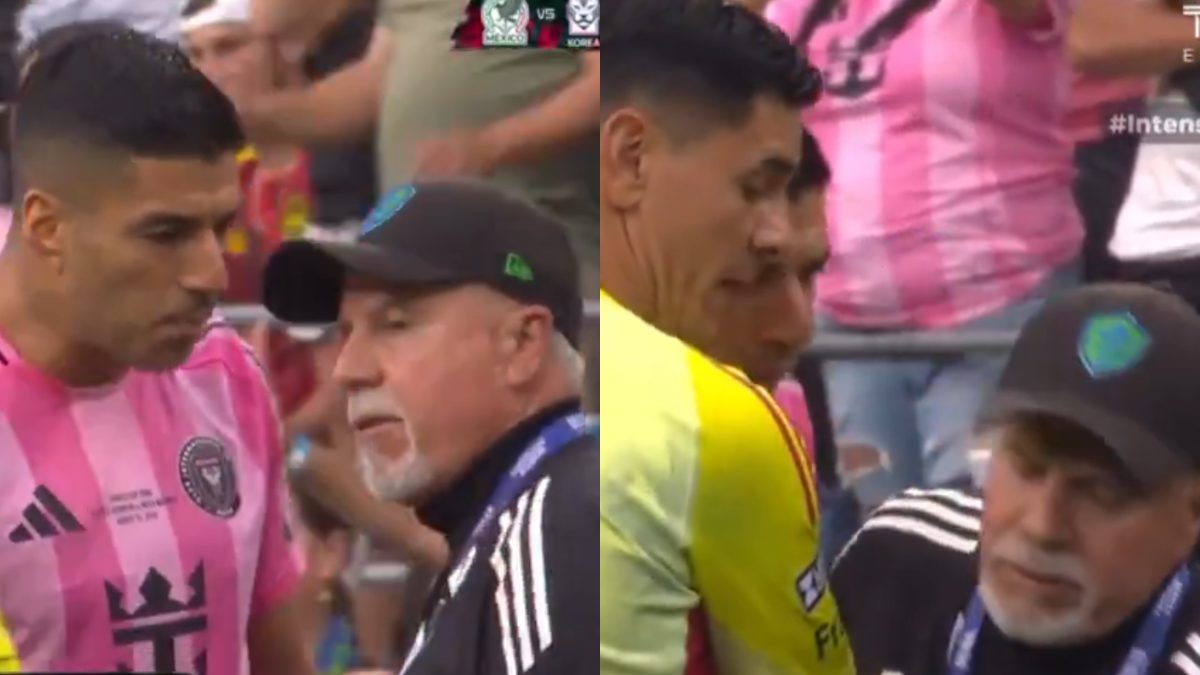 From bites to spits: Suarez sparks controversy by spitting on coaching staff in heated Leagues Cup final From bites to spits: Suarez sparks controversy by spitting on coaching staff in heated Leagues Cup final