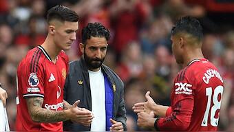 Former Man United players are not convinced club is progressing under Ruben Amorim. Image: Reuters
