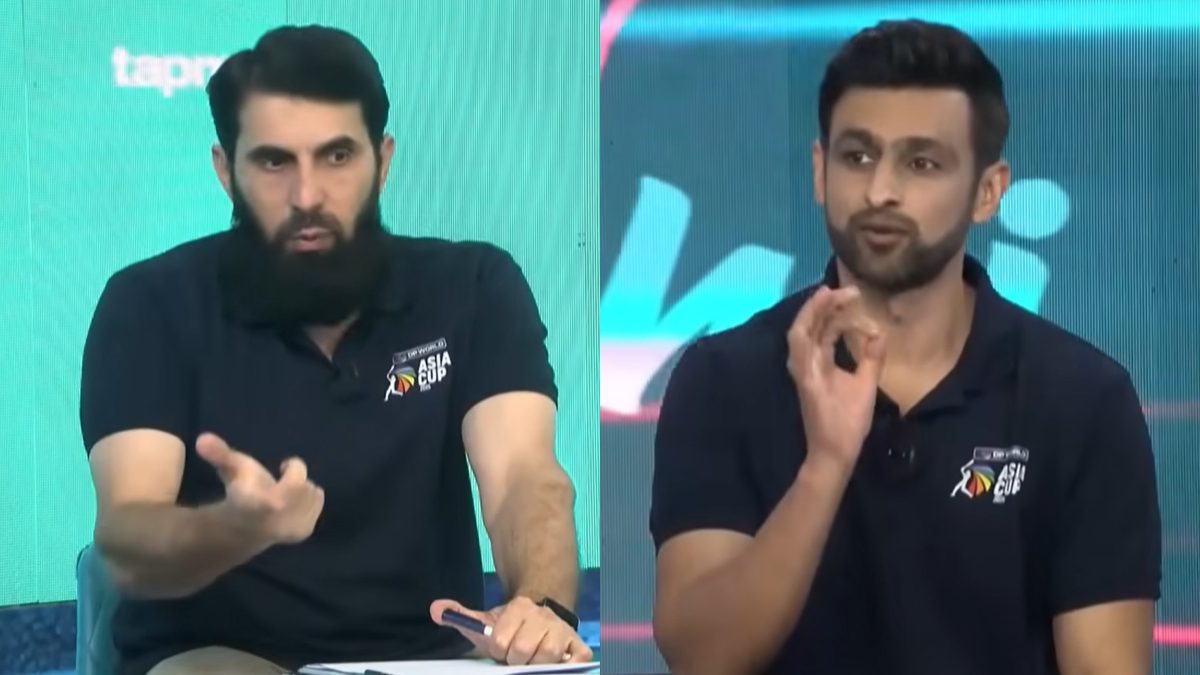 Misbah-ul-Haq and Shoaib Malik heaped praise on Indian players after Asia Cup win over UAE. Images: Game on hai show
Misbah-ul-Haq and Shoaib Malik heaped praise on Indian players after Asia Cup win over UAE. Images: Game on hai show
