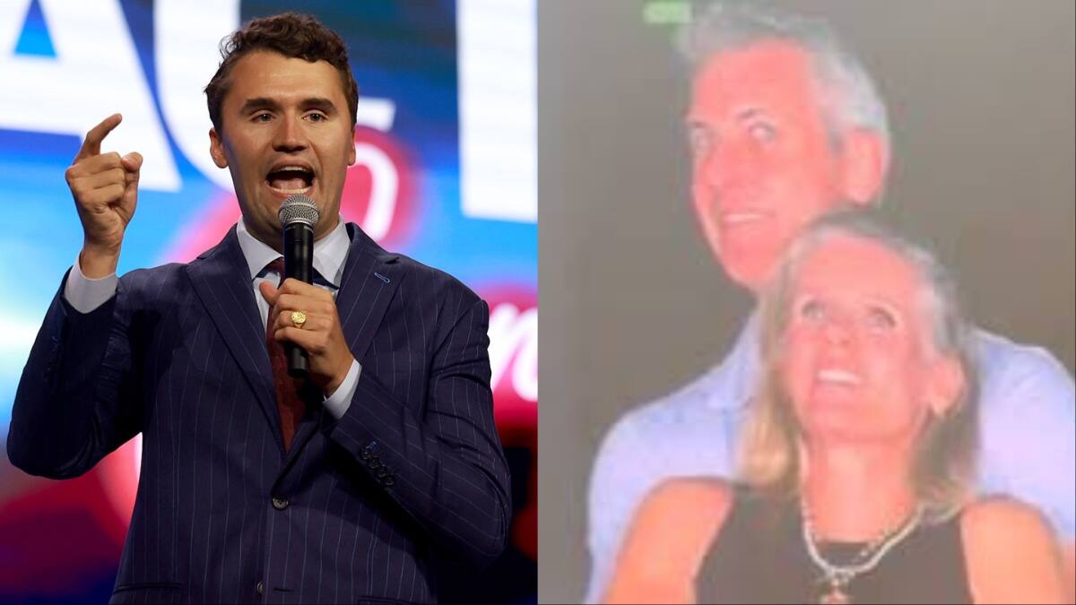 Charlie Kirk Reacts to Kiss Cam, Dies Days Later