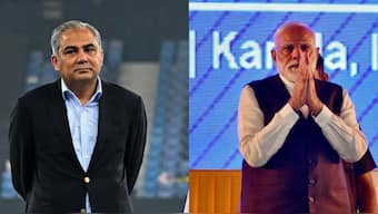 Mohsin Naqvi's tweet in reaction to Narendra Modi's social media post is full of baseless claims. Images: AFP/Reuters
