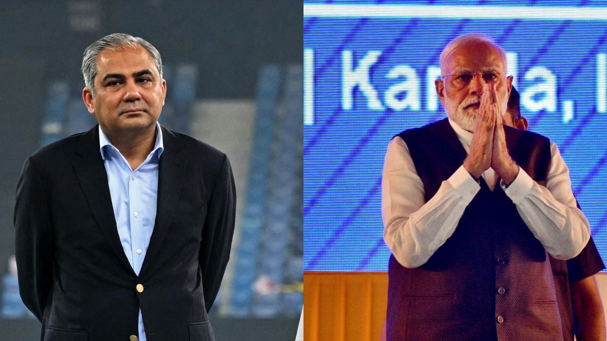 Mohsin Naqvi's tweet in reaction to Narendra Modi's social media post is full of baseless claims. Images: AFP/Reuters
Mohsin Naqvi's tweet in reaction to Narendra Modi's social media post is full of baseless claims. Images: AFP/Reuters