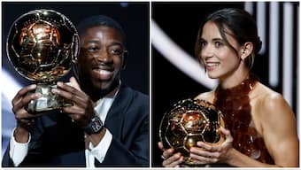 Paris Saint-Germain's Ousmane Dembele and FC Barcelona Femeni's Aitana Bonmati won the Ballon d'Or in the men's and women's categories respectively. Reuters