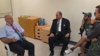 Pakistan reportedly made wrong claims about Andy Pycroft apologising to the team. Image: PCB video
