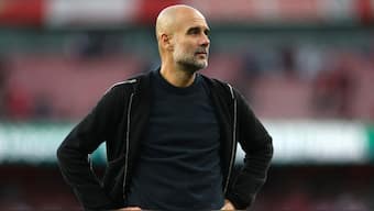 Pep Guardiola's X-rated post-match comments underlined Man City's struggle vs Arsenal. Image: Reuters